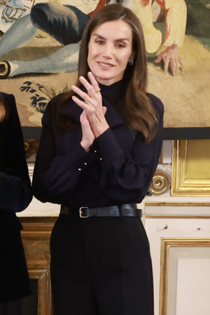 Queen Letizia’s Style at the Cervantes Institute Meeting