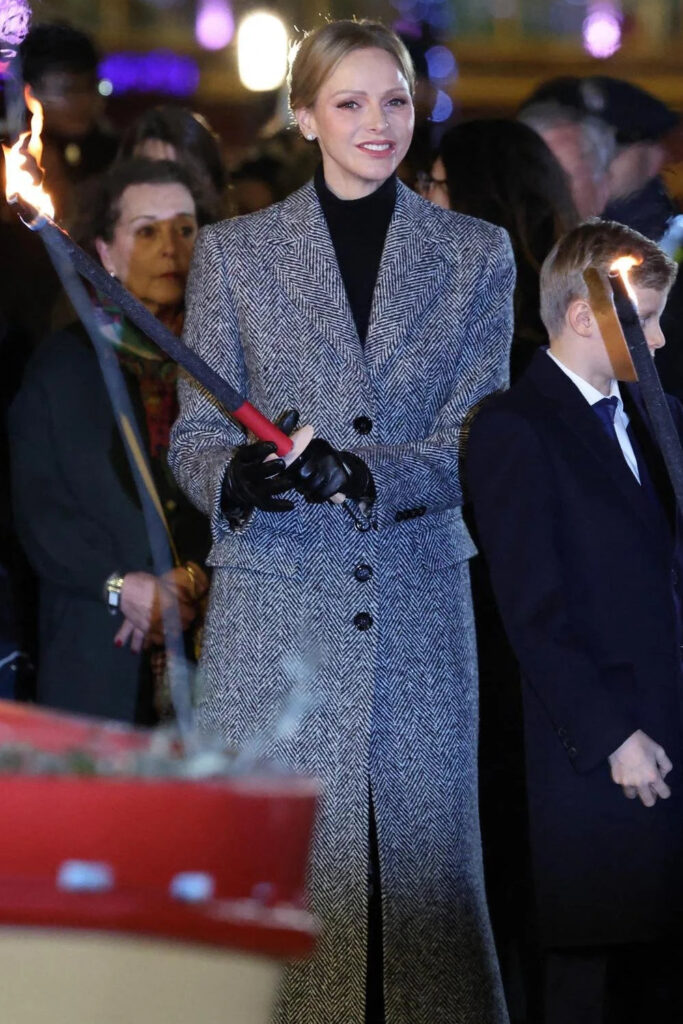 Princess Charlene's Style at the Saint Devota Celebrations