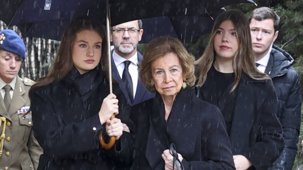 Leonor and Sofia Attend the Funeral of Irene of Greece