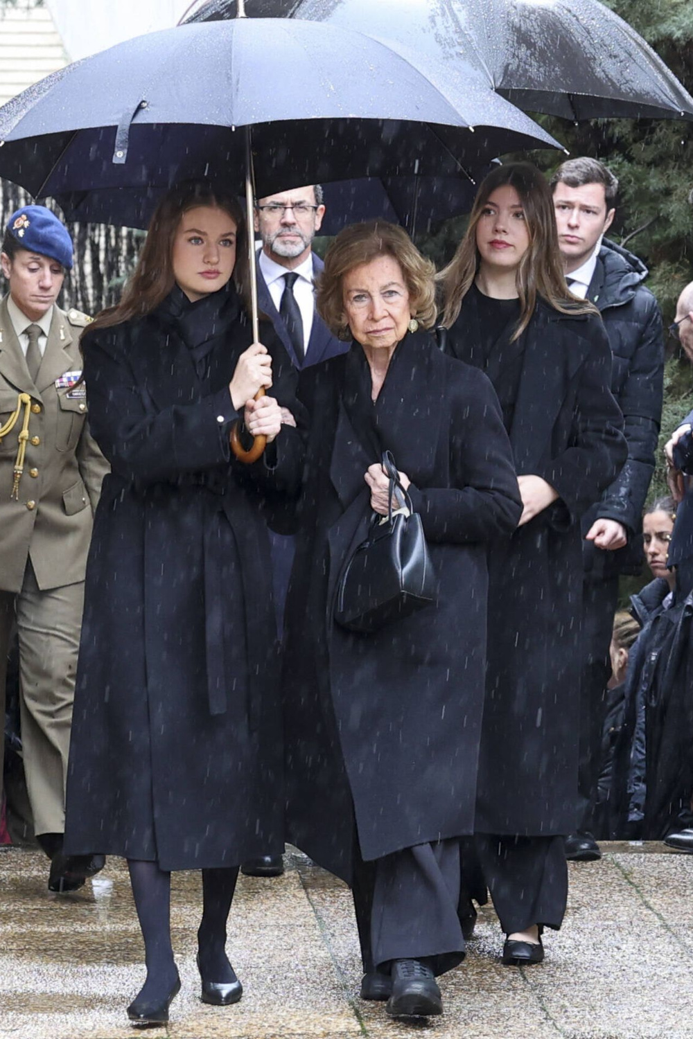 Princess Leonor and Infanta Sofia Attend the Funeral of Irene of Greece Leonor and Sofia Attend the Funeral of Irene of Greece