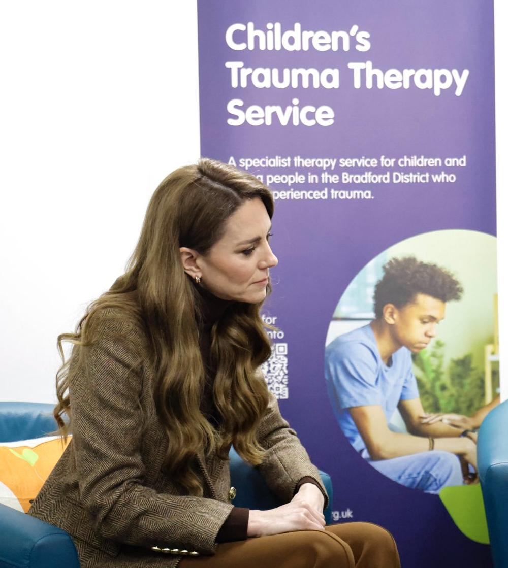 Princess Kate Debuts a Double-Breasted Blazer by Holland Cooper in Bradford Kate visits Family Action in Bradford