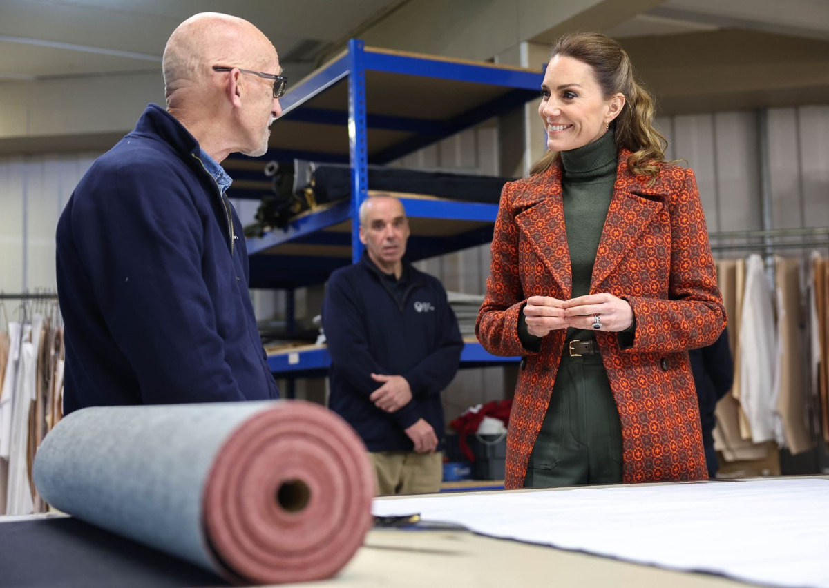What Kate Middleton Did During Her Visit to the Textile Factories in Wales Kate Middleton Visits Welsh Textile Factories