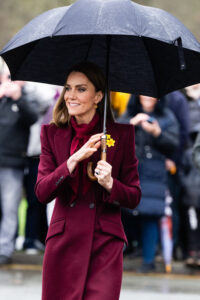 Princess Kate’s Burgundy McQueen Coat Steals the Show Princess Kate's Burgundy McQueen Coat
