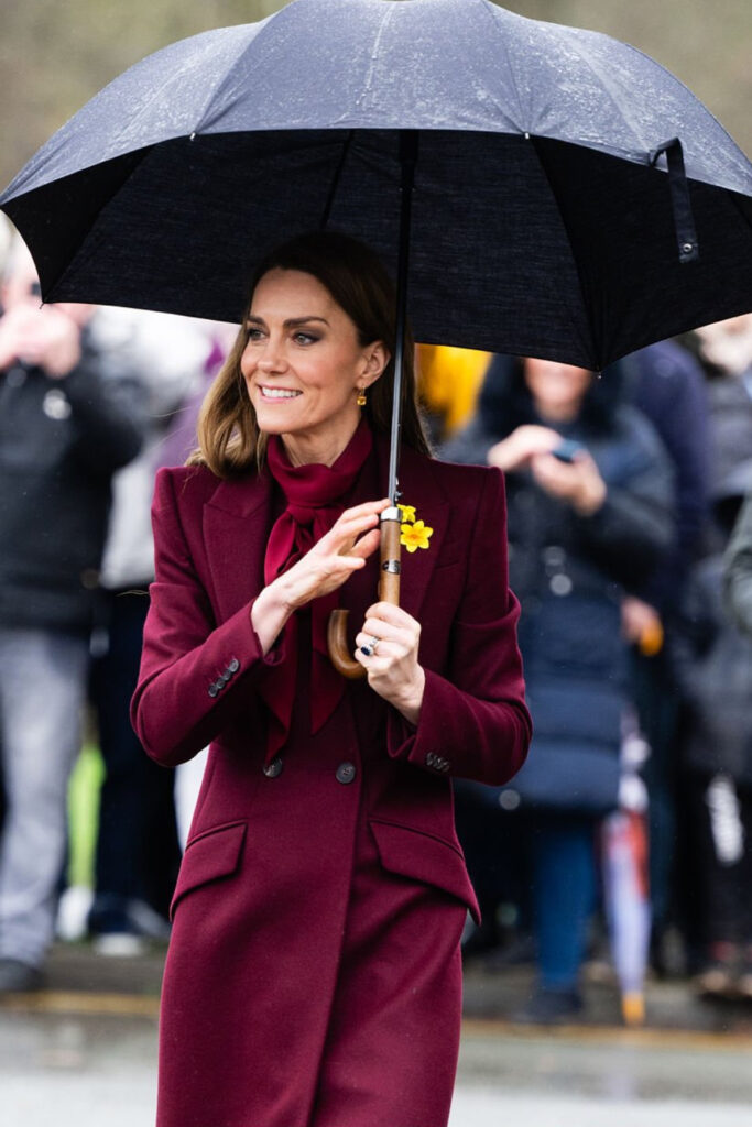 Princess Kate’s Burgundy McQueen Coat Steals the Show Princess Kate's Burgundy McQueen Coat