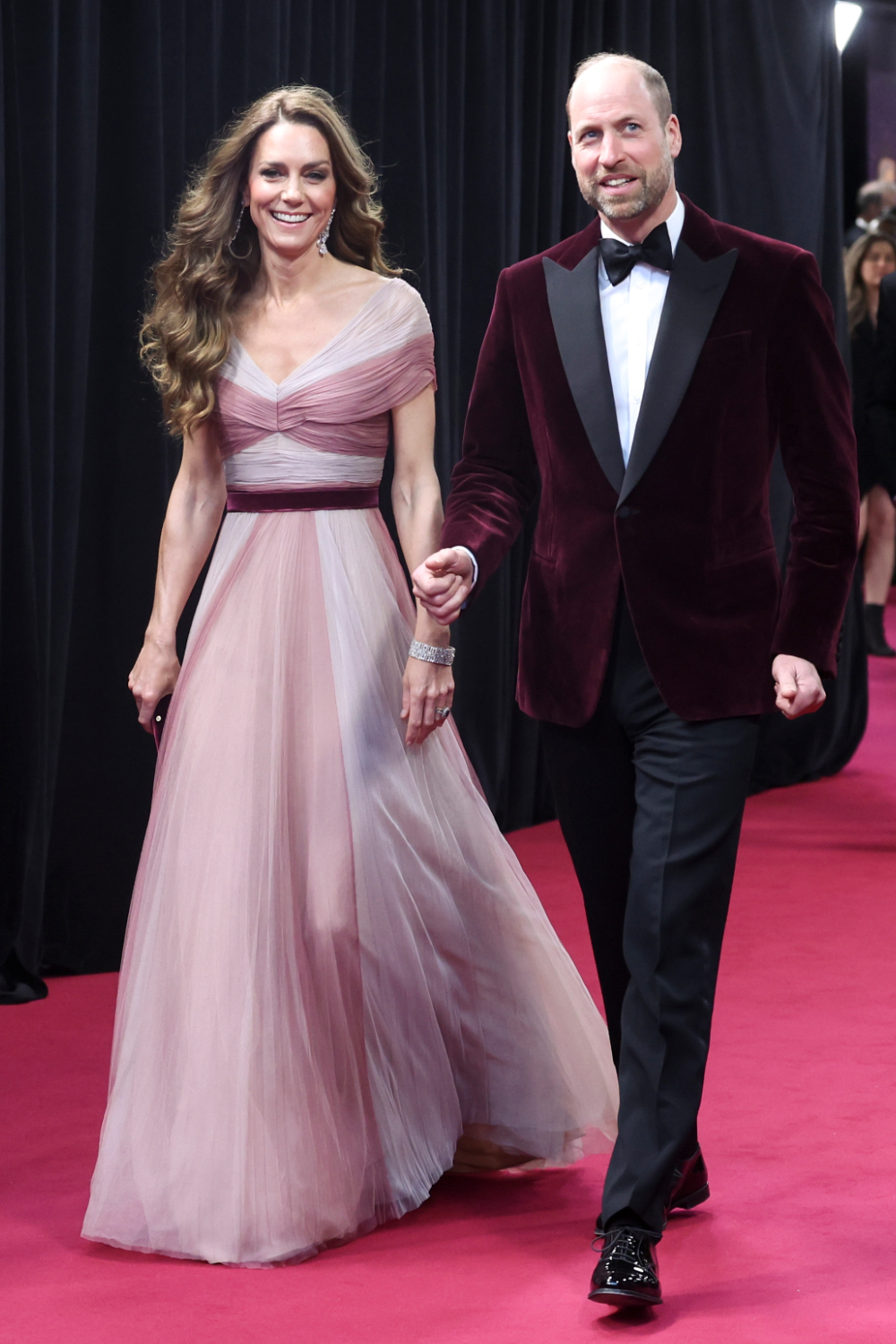Princess Kate Repeats Iconic Blush Pink Gucci Dress from 2019 at BAFTA Awards Princess Kate and Prince William returned to the BAFTAs together after three years