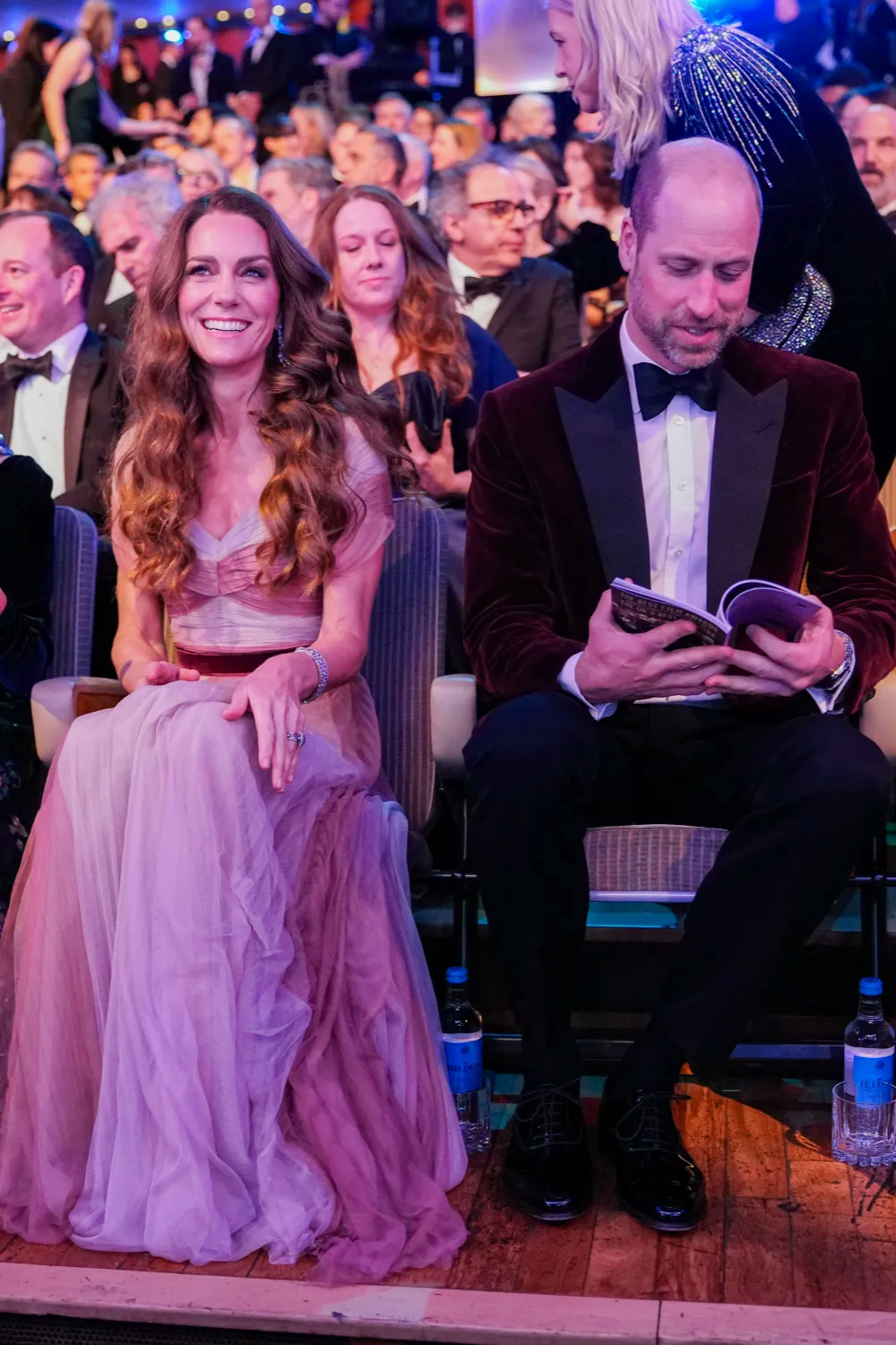 Body Language Experts Reveal What Was Really Going On With William and Kate at the BAFTAs Princess Kate and Prince William at the BAFTA Awards.