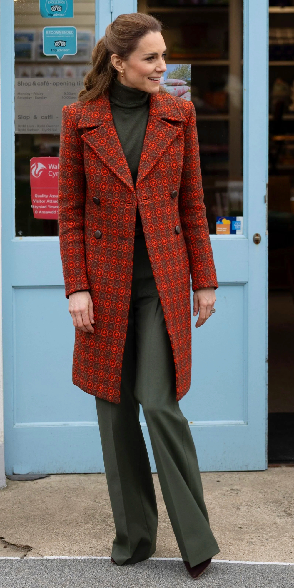 What Kate Middleton Wore On Her Textile Visit to South West Wales Princess Kate's style during her visit to southwestern Wales