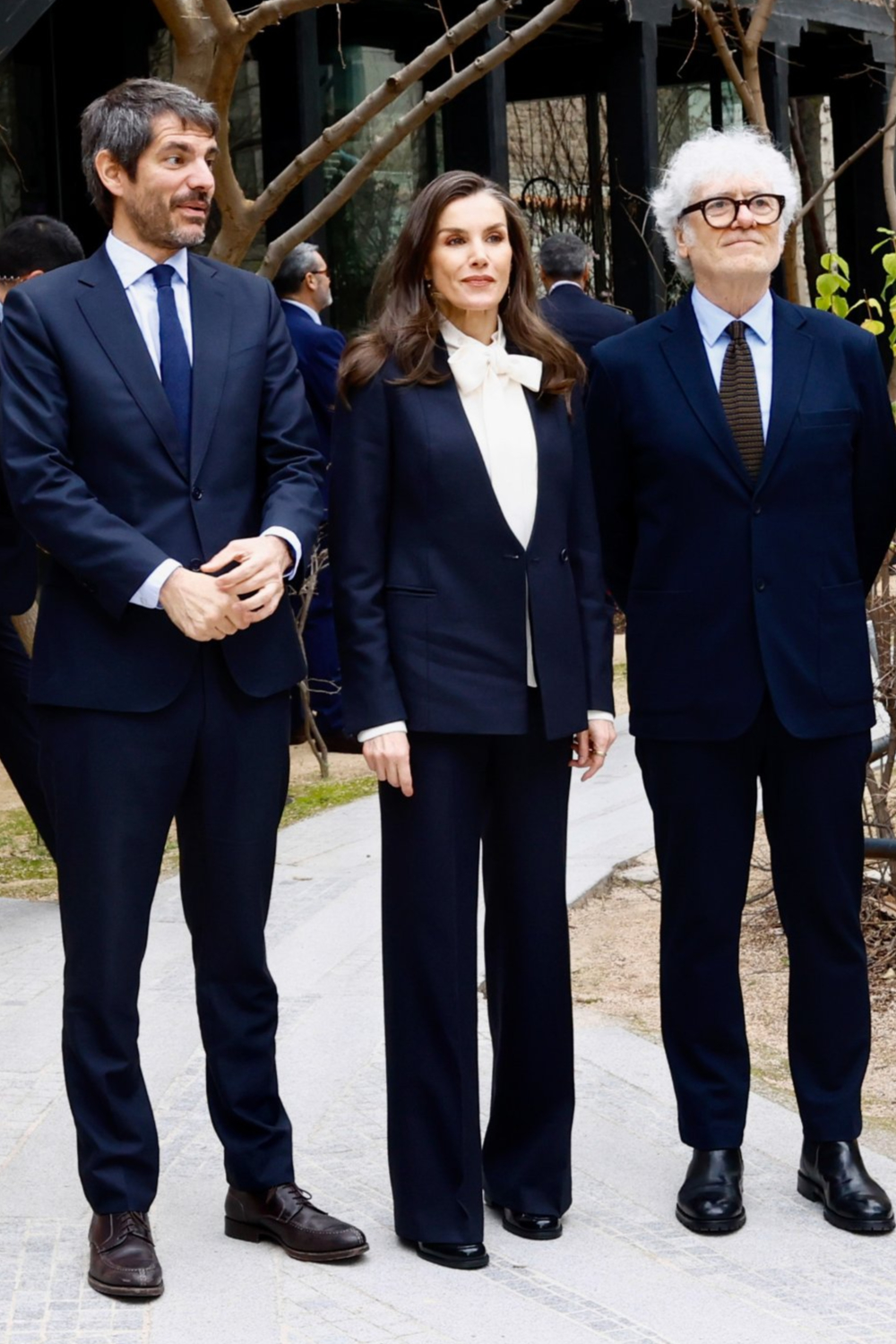 Queen Letizia's White Bow Blouse and Navy Suit: The Spring 2026 Office Trend You Need to Know Queen Letizia's White Bow Blouse