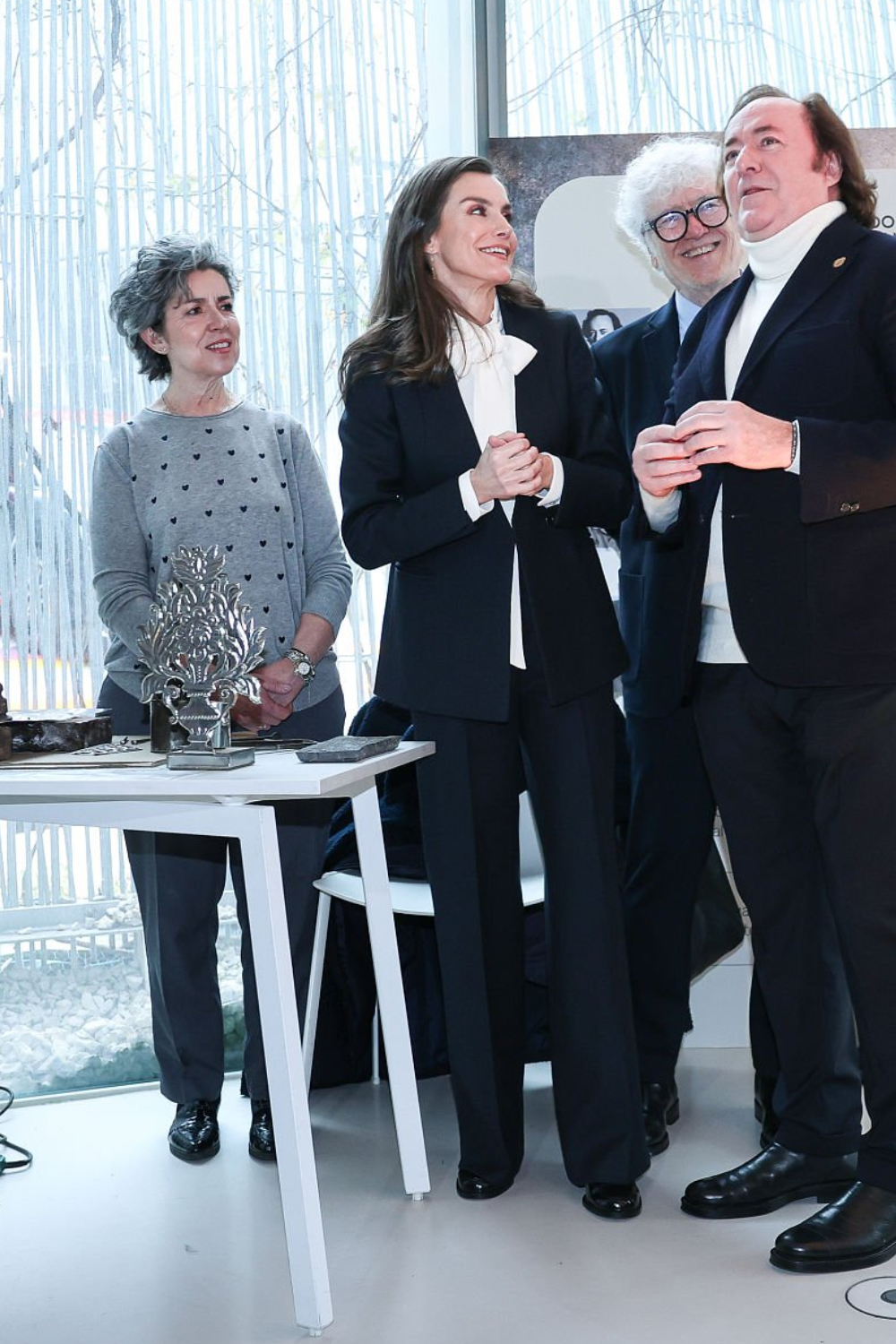 Queen Letizia's White Bow Blouse and Navy Suit: The Spring 2026 Office Trend You Need to Know Queen Letizia's White Bow Blouse