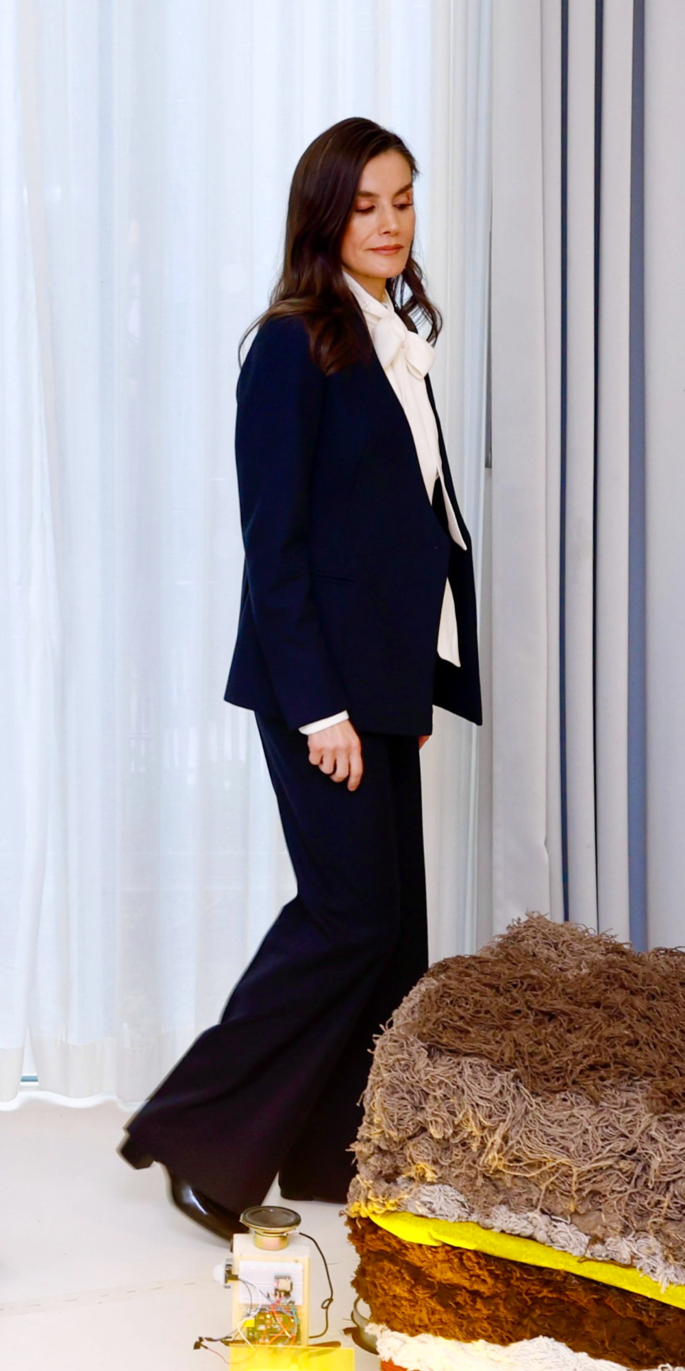 Queen Letizia's White Bow Blouse and Navy Suit: The Spring 2026 Office Trend You Need to Know Queen Letizia of Spain