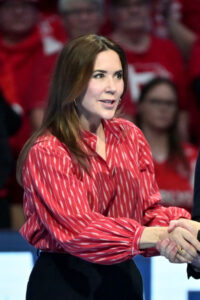 Queen Mary Celebrates Denmark’s Handball Victory Queen Mary's Style at the European Handball Championship Final