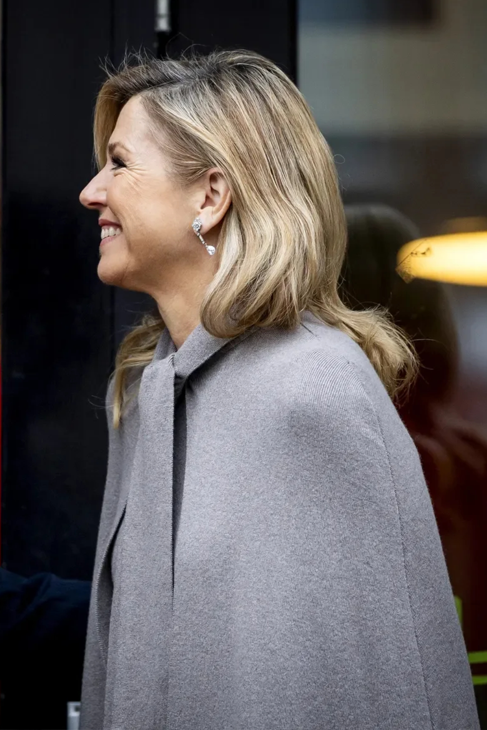 Queen Maxima's Cashmere Outfit at the Wijkpaleis Community Center Queen Maxima of the Netherlands