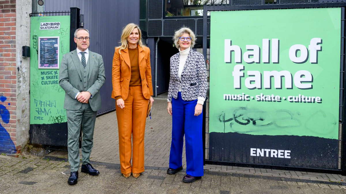 Queen Maxima Wears Perfectly Coordinated Claes Iversen Outfit for Tilburg Visit Queen Maxima of the Netherlands visits Mind Us' Leading Locals Network