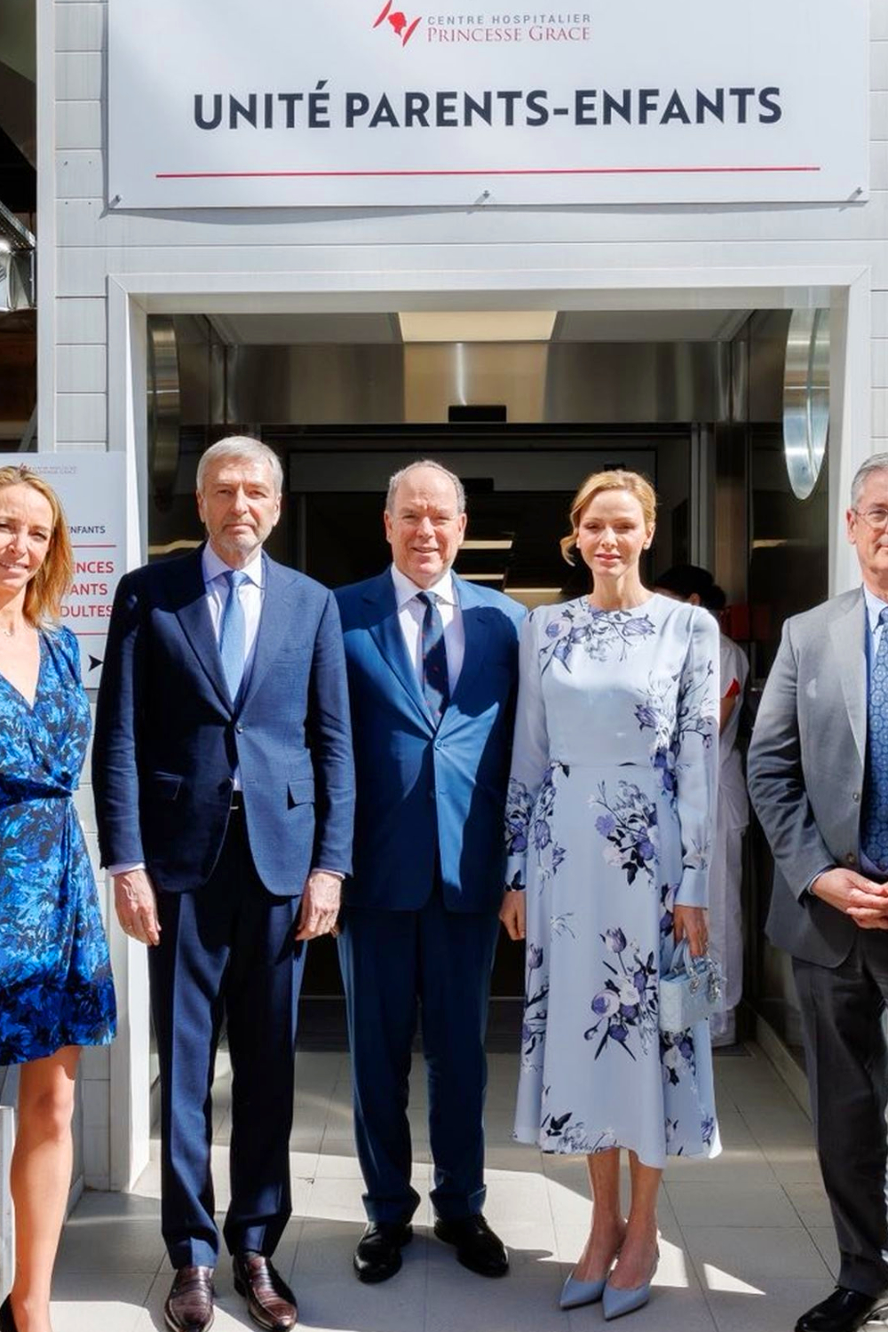 Charlene of Monaco Wears a Floral Erdem Dress at Princess Grace Hospital Unit Opening Charlene of Monaco attended the new maternity unit opening at Princess Grace Hospital