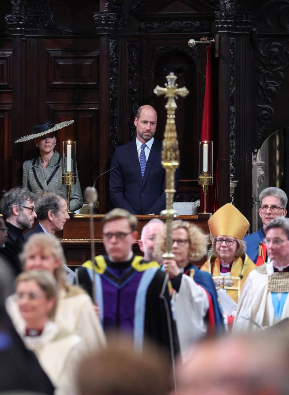 What Kate Middleton Wore at Canterbury Cathedral William and Kate at the installation of Sarah Mullally as Archbishop of Canterbury.
