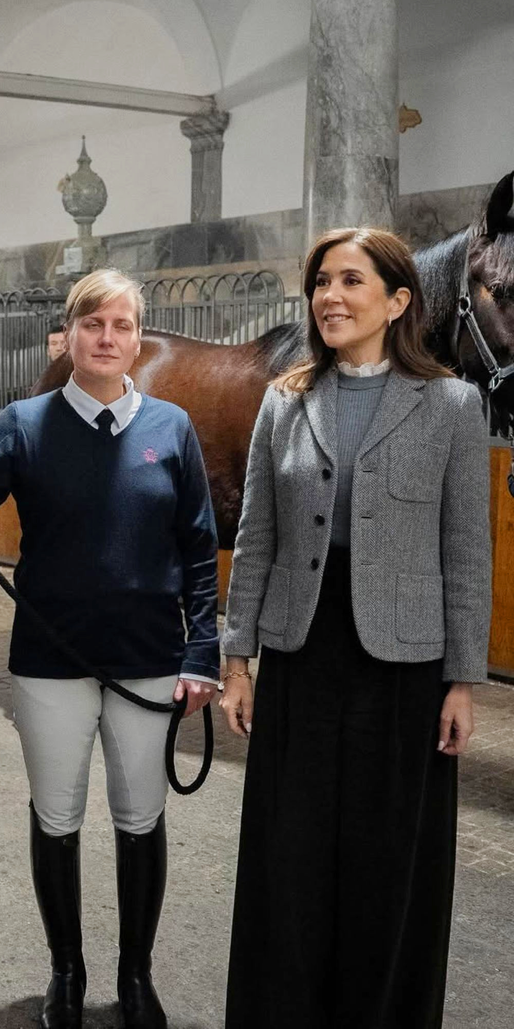 Queen Mary Welcomes New Royal Horses to Christiansborg Palace Queen Mary of Denmark's style.