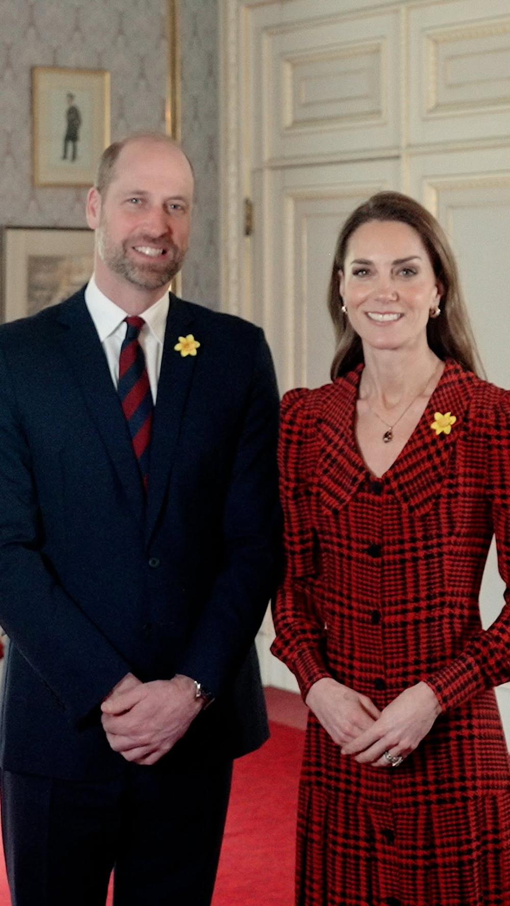 Princess Kate Rewears Alessandra Rich for St. David's Day Prince William and Princess Catherine.