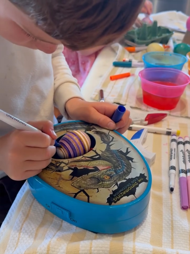 Meghan Markle Shares Easter With Archie and Lilibet But Harry Is Nowhere in the Video Archie painting an Easter egg.