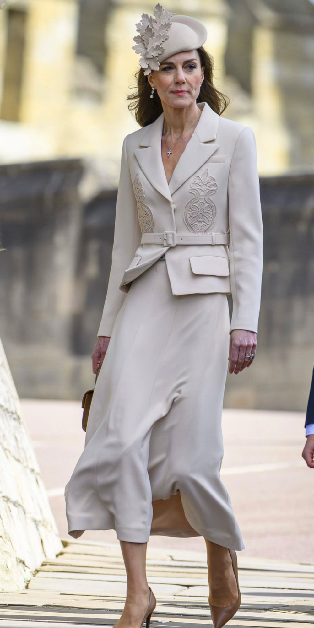 Kate Middleton's Style on Easter Sunday 2026 Princess Kate is wearing a Self-Portrait dress.
