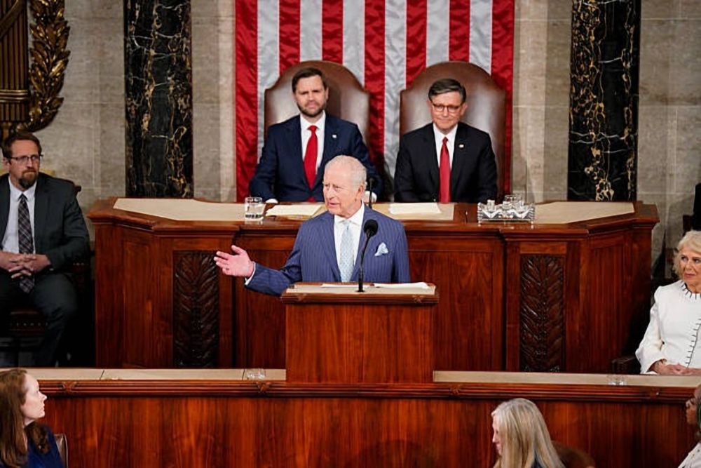 King Charles's Historic Address to the United States Congress King Charles's historic address to the United States Congress