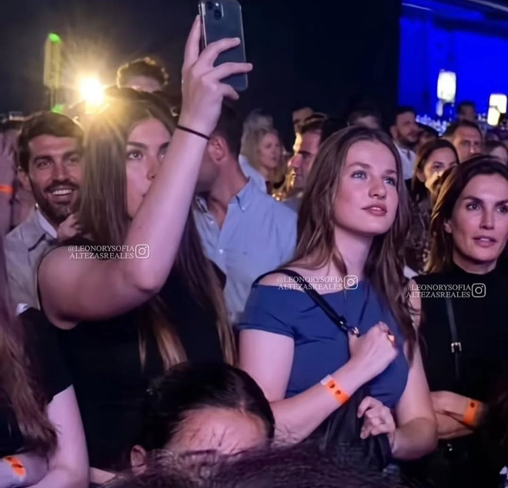 Queen Letizia, Princess Leonor and Infanta Sofia Attend Rosalia Concert in Madrid Queen Letizia, Princess Leonor, and Infanta Sofia attended Rosalía’s concert