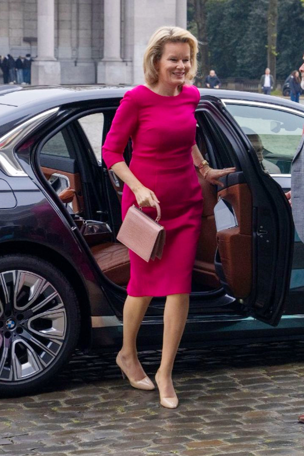 Queen Mathilde's Pink Dress at Be Philanthropy 2026 Has Been Quietly Altered Since 2017 Queen Mathilde wore her Bernard Depoortere pink dress to Be Philanthropy 2026