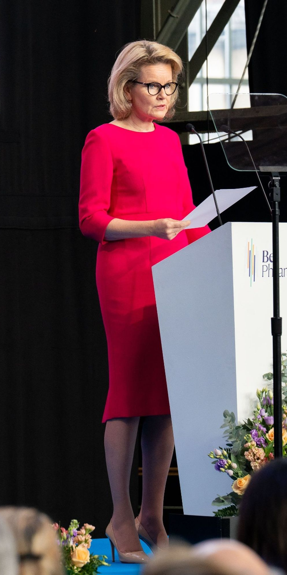 Queen Mathilde's Pink Dress at Be Philanthropy 2026 Has Been Quietly Altered Since 2017 Queen Mathilde Rewears Her Bernard Depoortere Dress at Be Philanthropy
