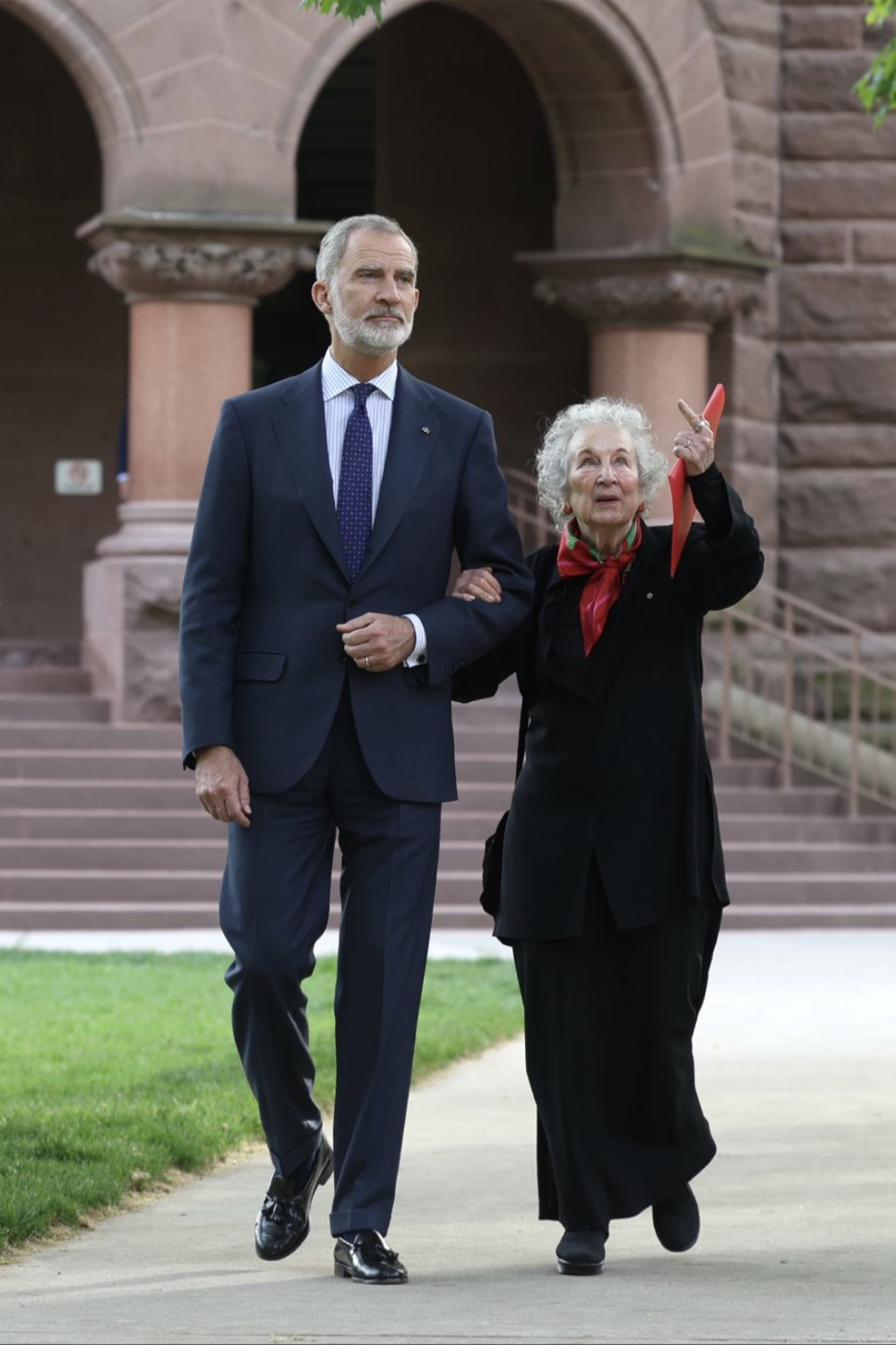 What is King Felipe Doing in Canada? King Felipe with Margaret Atwood at the University of Toronto