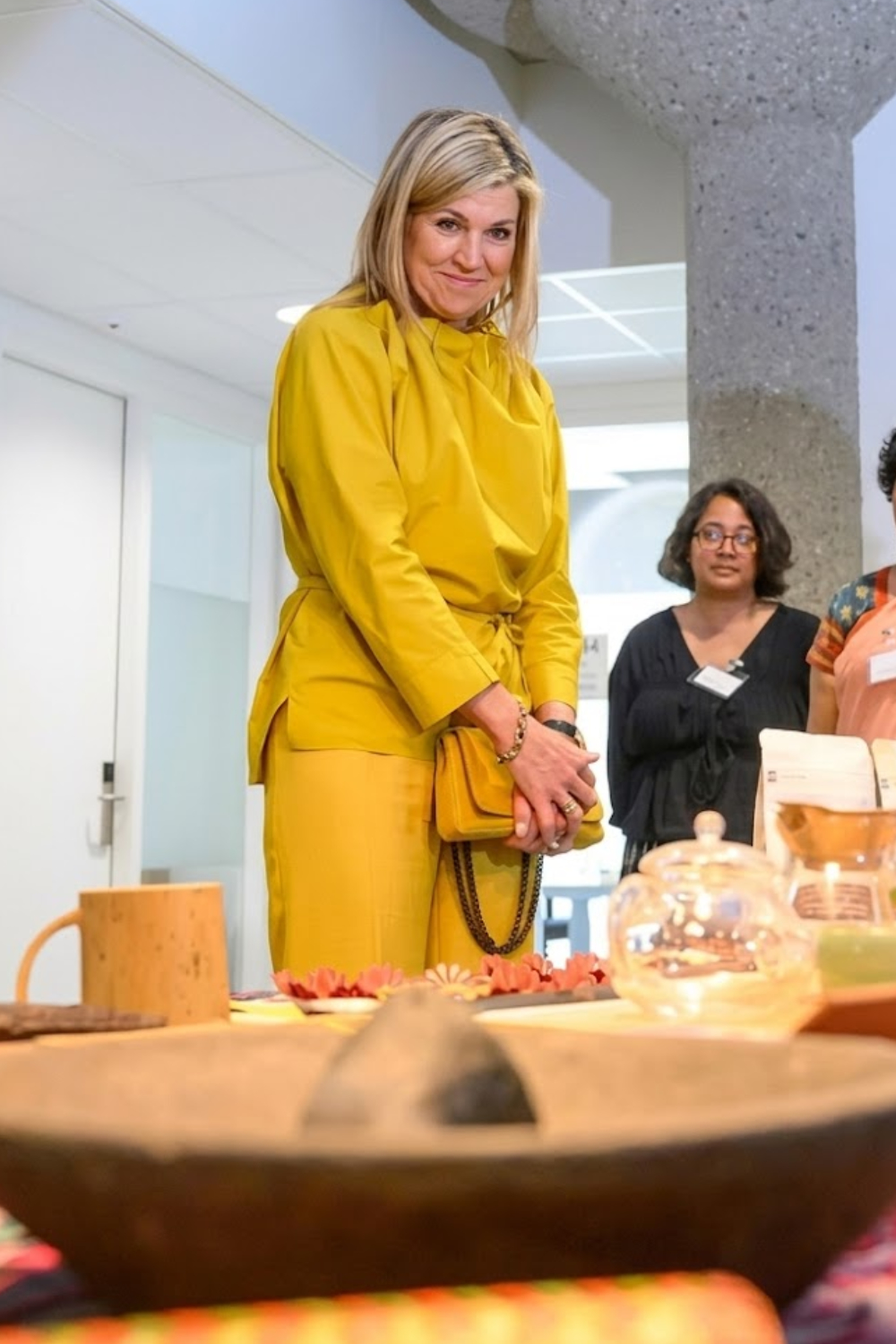 Bold, Bright, and All Yellow: Queen Maxima's Natan Outfit for Her Leiden and Amsterdam Visits Queen Maxima's All-Yellow Natan Look