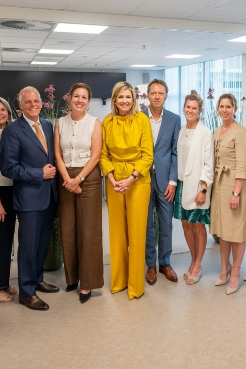 Bold, Bright, and All Yellow: Queen Maxima's Natan Outfit for Her Leiden and Amsterdam Visits Queen Maxima's All-Yellow Natan Look