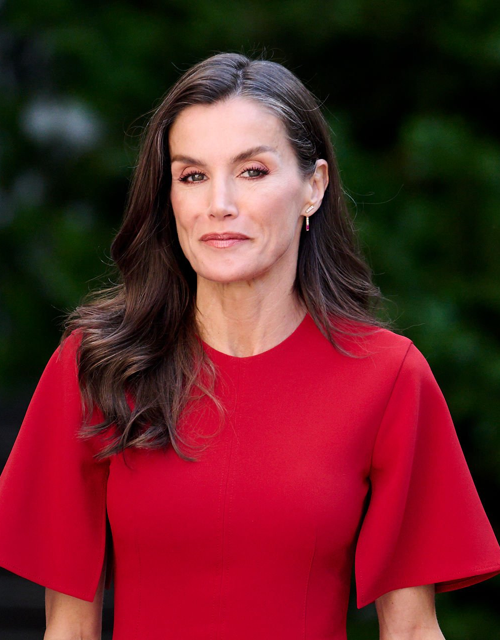 Queen Letizia's Red Adolfo Domínguez Look at the Senate and the Detail She Shares With Leonor Queen Letizia of Spain