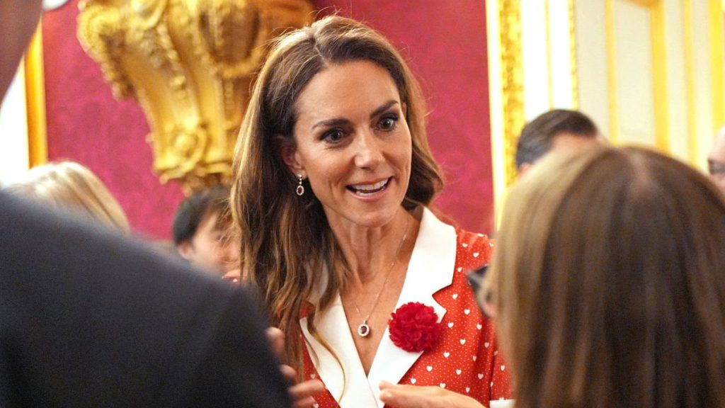 Kate and Charles at the Reception for Cancer Research UK