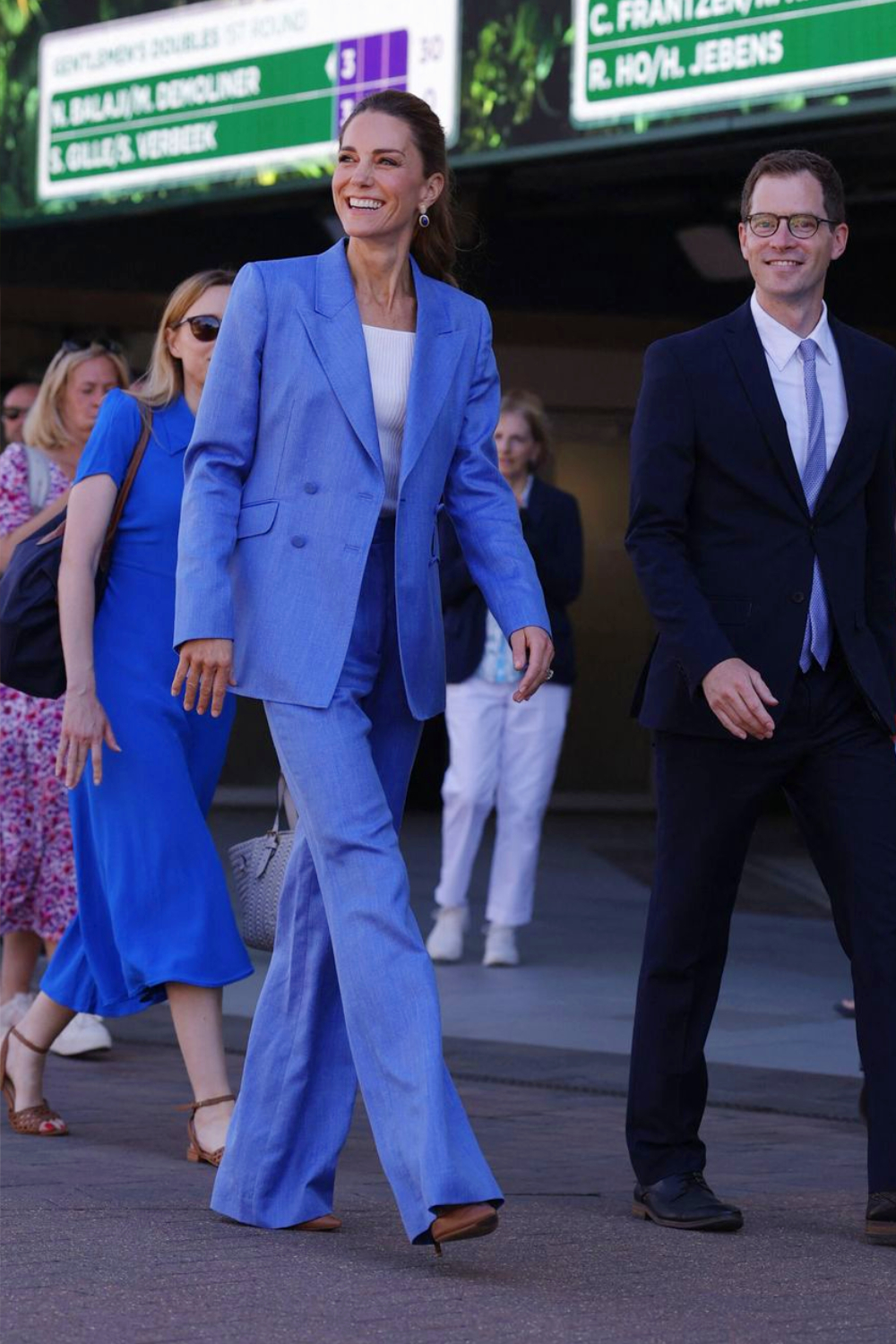 Kate Middleton's Blue Suit Steals the Show at Wimbledon The Princess of Wales impressed in a stylish blue suit