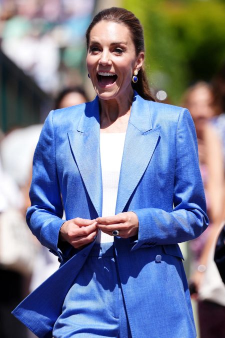 Kate Middleton’s Blue Suit Steals the Show at Wimbledon Kate Middleton's Blue Suit Steals the Show at Wimbledon