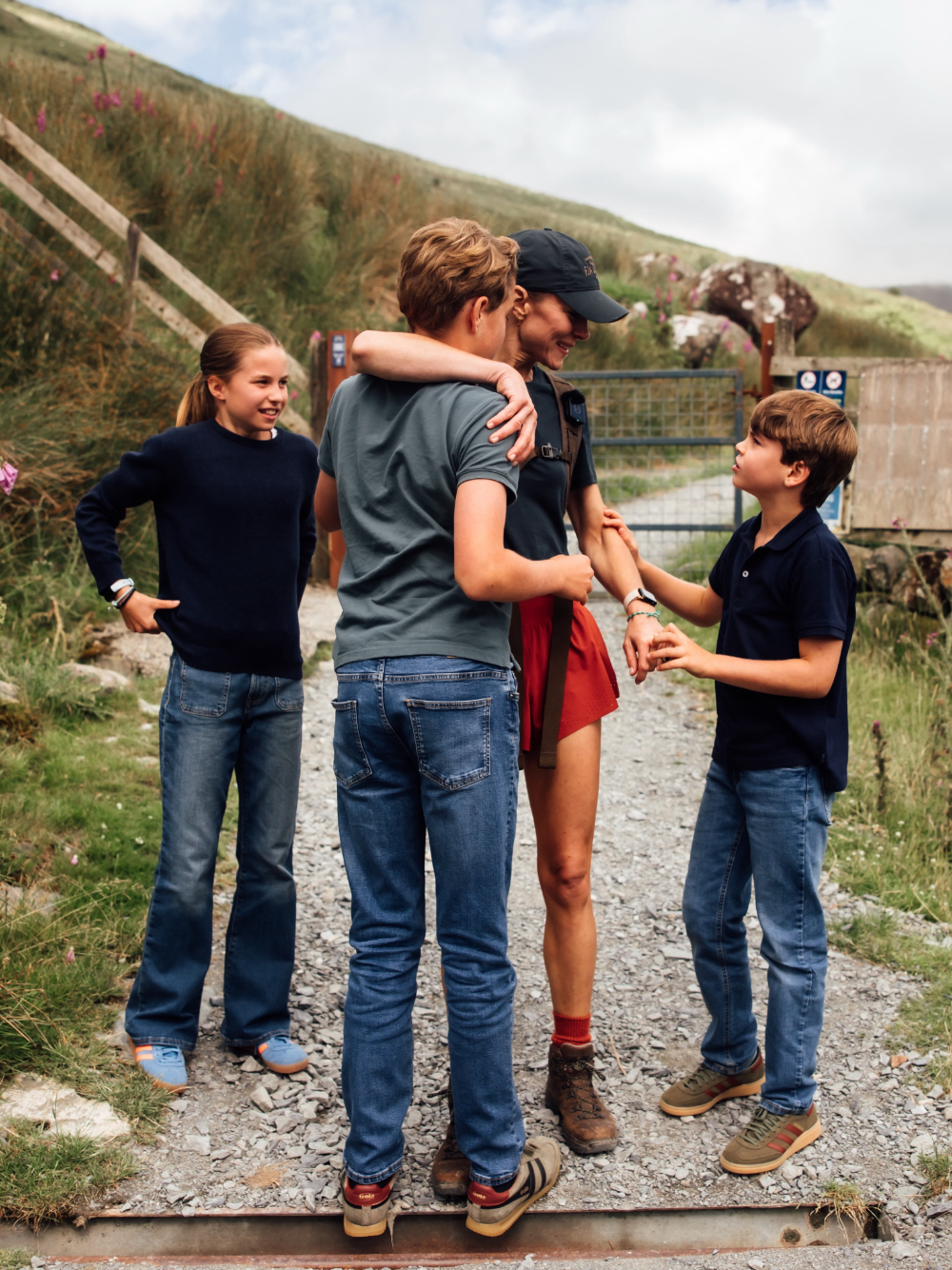 Why Did Kate Middleton Take On The Three Peaks Challenge? Kate Middleton with her children.