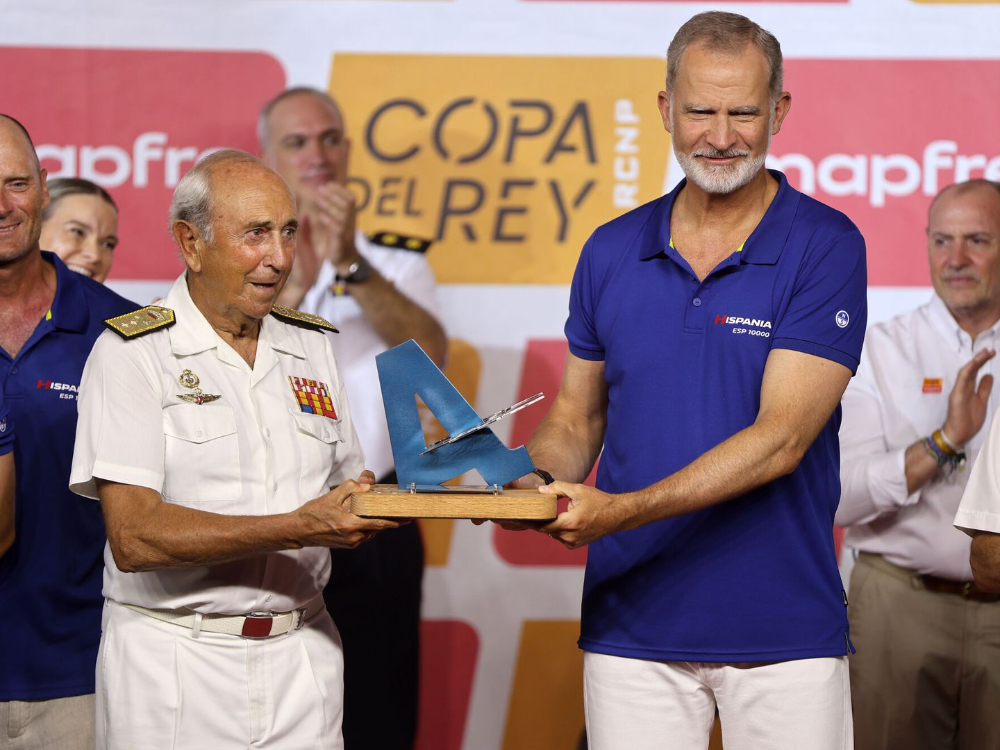 Spanish Royals Gather for Summer Dinner in Mallorca King Felipe presenting trophies for the Copa del Rey Mapfre