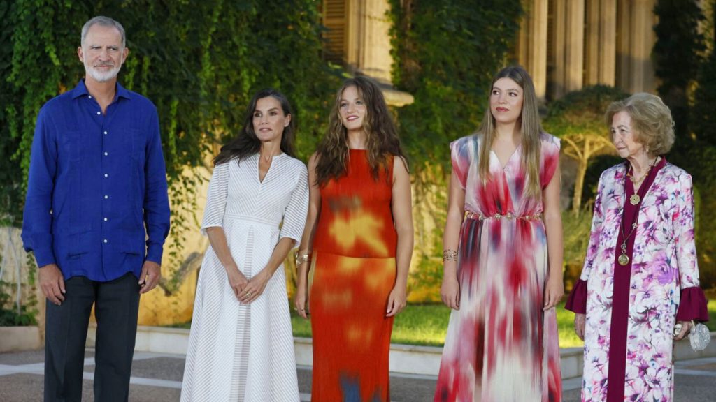 Princess Leonor and Infanta Sofia Join Royal Family at Marivent Reception Spanish Royal Family at the Marivent Palace Reception