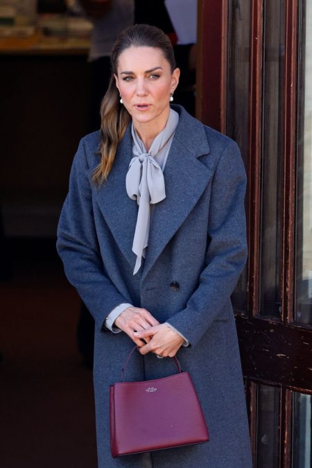 Kate Middleton Pairs Classic Tailoring With Burgundy Accents for a West Sussex Visit Kate Middleton's Chic Look for Her West Sussex Visit