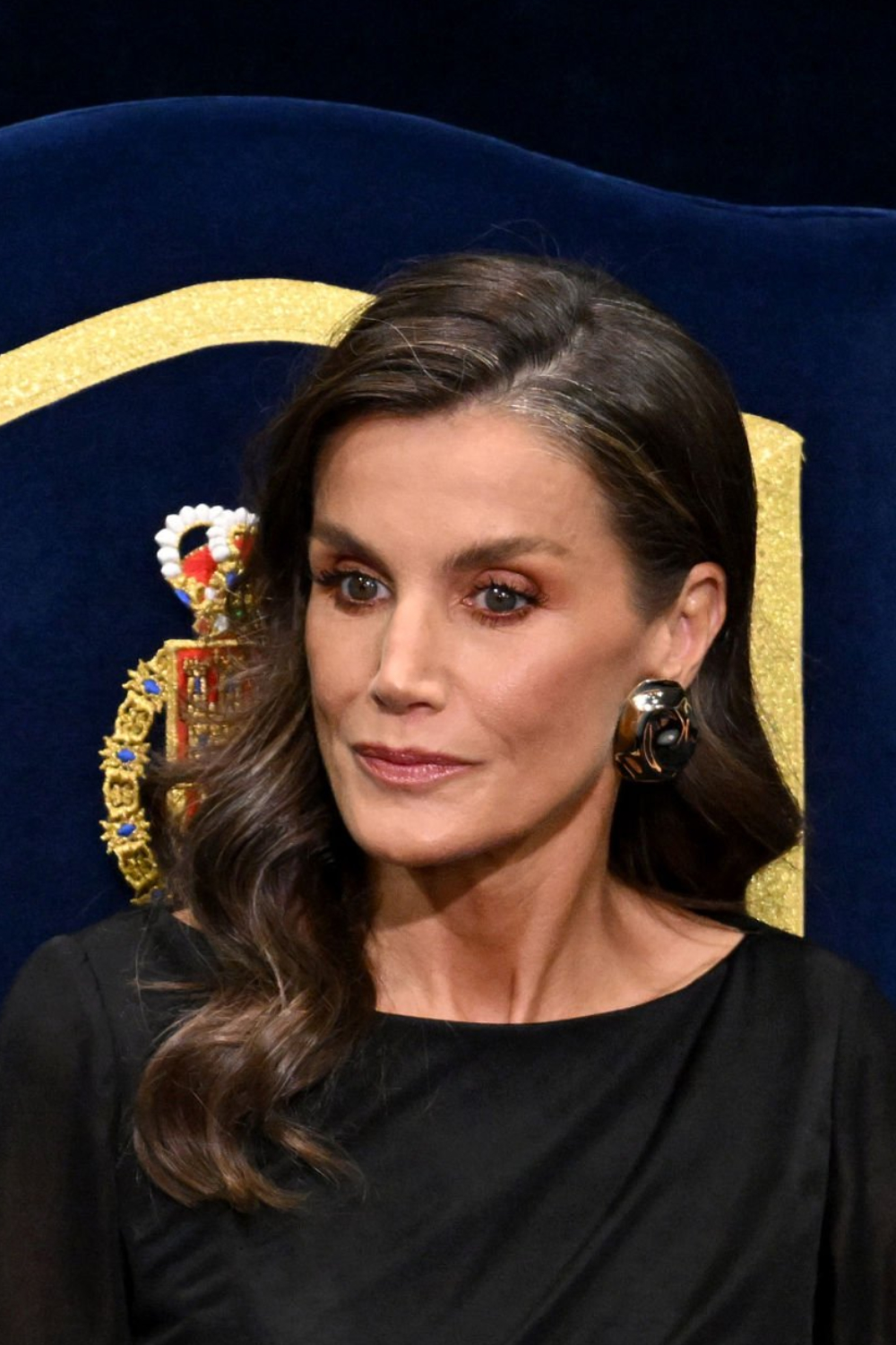Queen Letizia's Black Dress Has a Sustainable Secret Queen Letizia of Spain